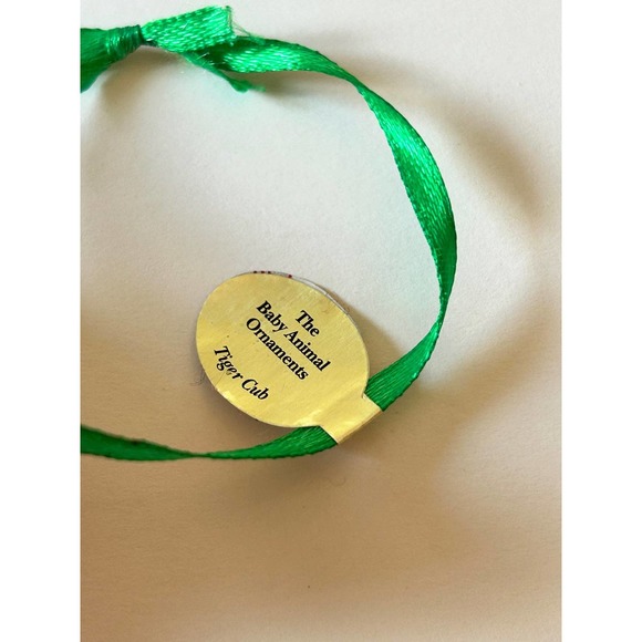 Danbury Mint TIGER CUB Ornament Baby Animal Ornament Series Vintage - Picture 7 of 10